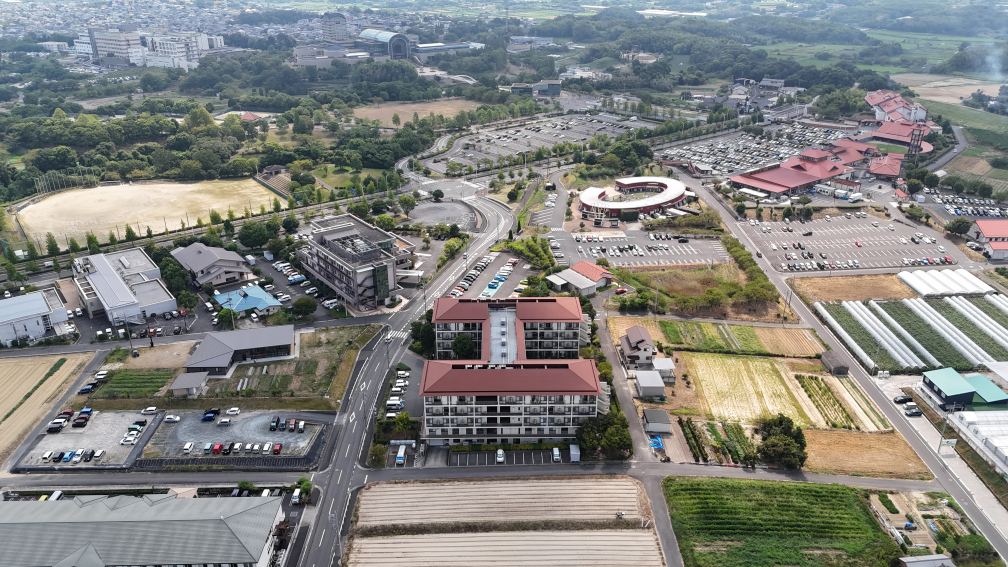 施設周辺の空撮動画